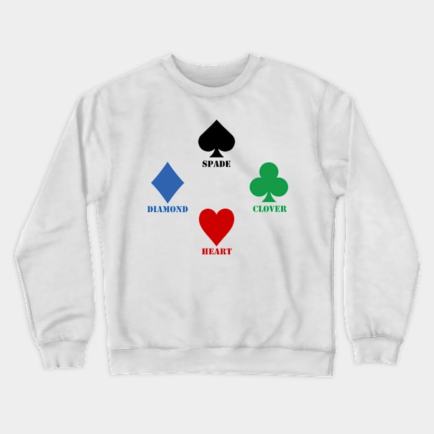 card suit Crewneck Sweatshirt by joshgerald